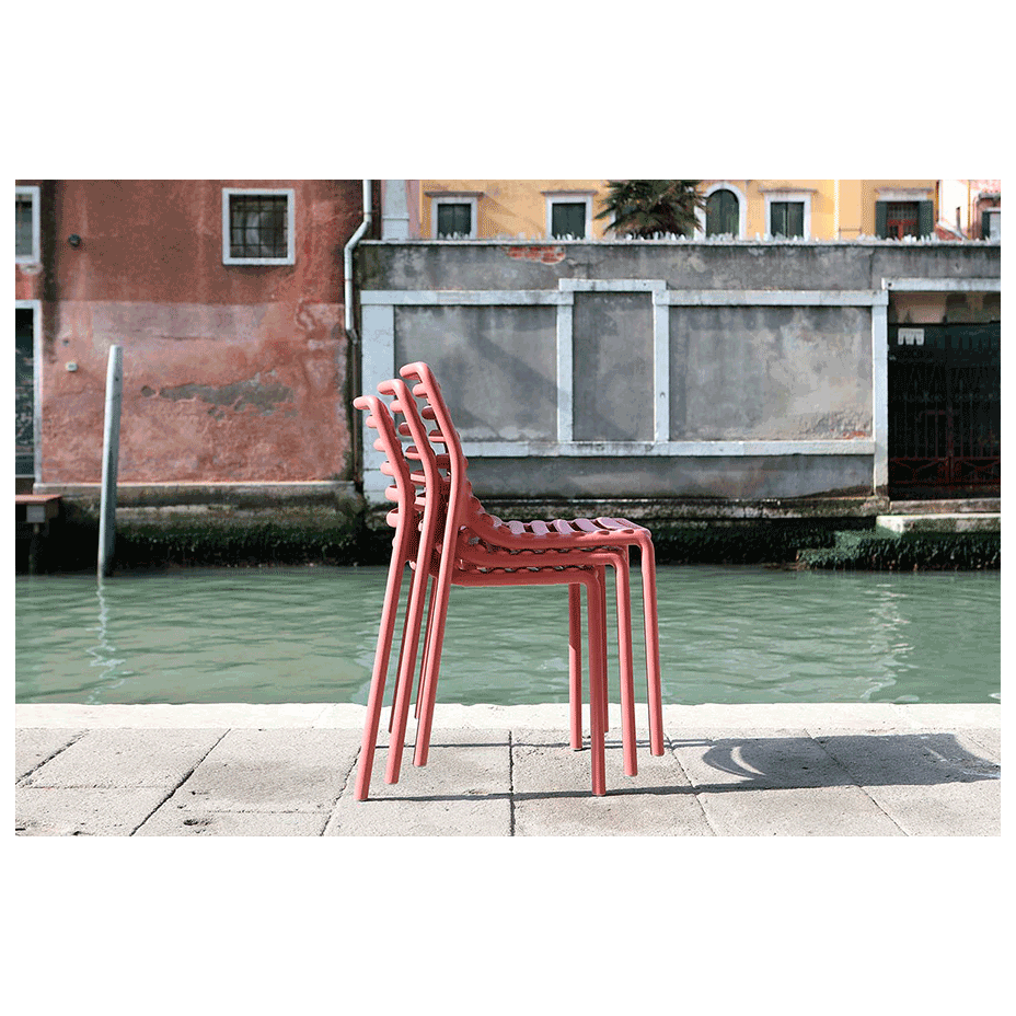 DOGA BRISTOT, стул пластиковый (marsala/марсала)