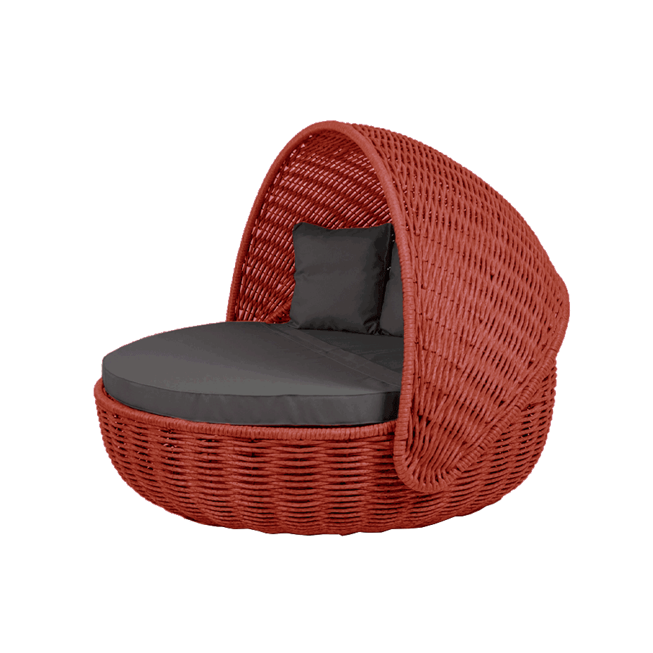 Беседка-кровать NestBed с откидным верхом DeckWOOD (красный)