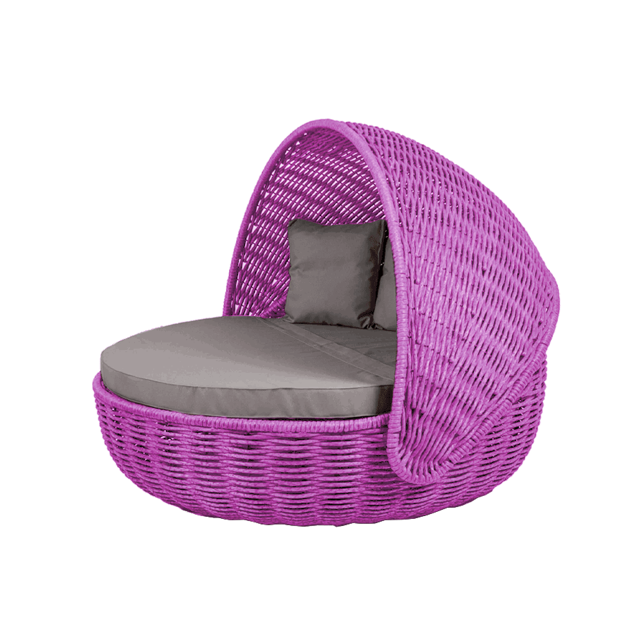 Беседка-кровать NestBed с откидным верхом DeckWOOD (фуксия)