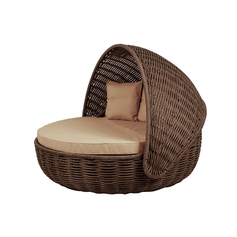 Беседка-кровать NestBed с откидным верхом DeckWOOD (коричневый)