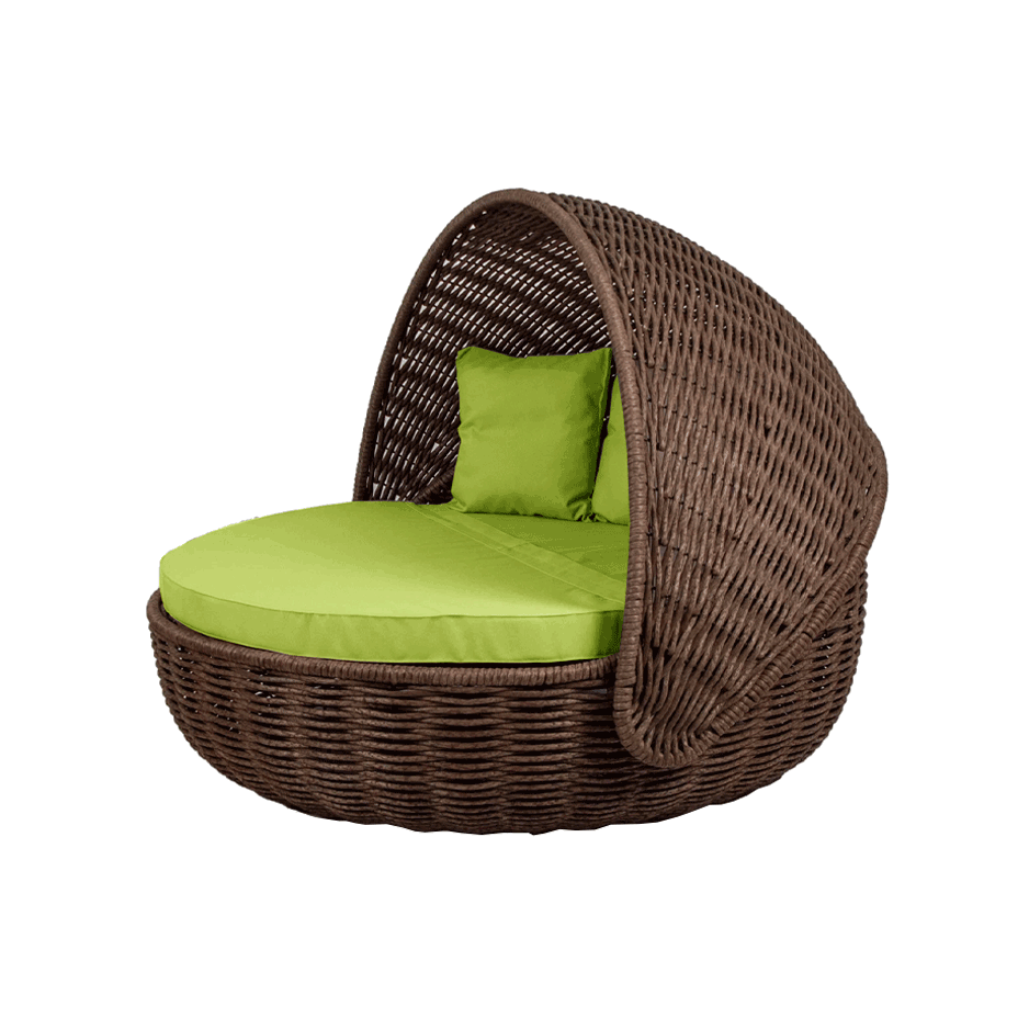 Беседка-кровать NestBed с откидным верхом DeckWOOD (коричневый)