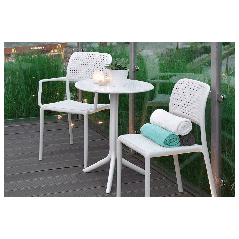 BORA, кресло пластиковое (bianco/белый)