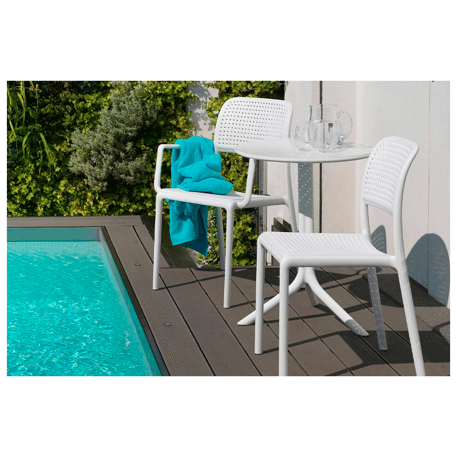 BORA, кресло пластиковое (bianco/белый)