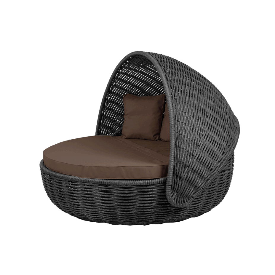Беседка-кровать NestBed с откидным верхом DeckWOOD (черный)