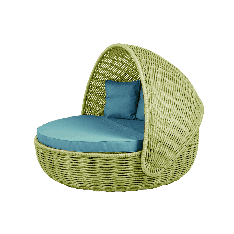 Беседка-кровать NestBed с откидным верхом DeckWOOD (салатовый)