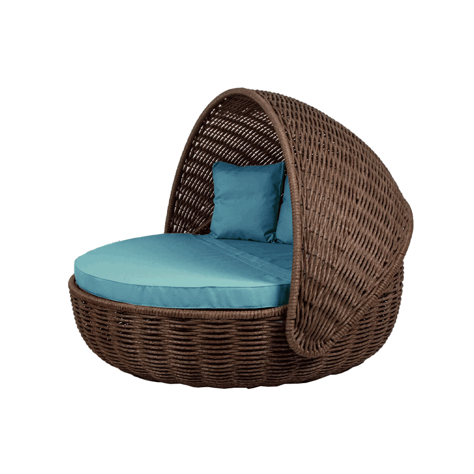 Беседка-кровать NestBed с откидным верхом DeckWOOD (коричневый)