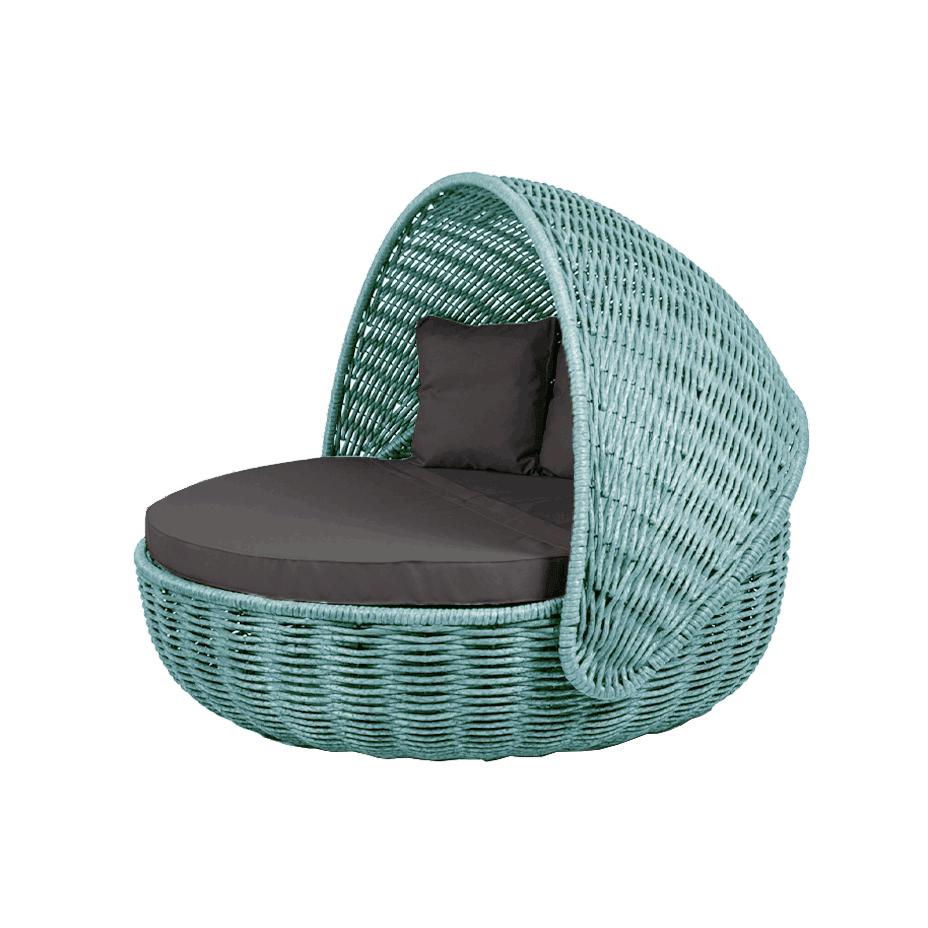 Беседка-кровать NestBed с откидным верхом DeckWOOD (голубой)