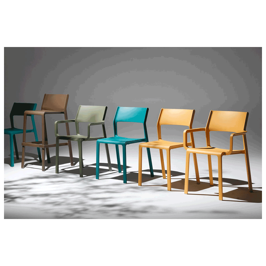 TRILL ARMCHAIR, кресло пластиковое (senape/горчица)