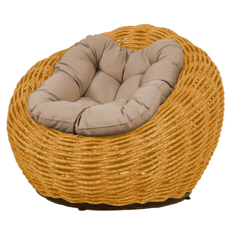 Кресло-гнездо плетеное DeckWOOD Nest (песочный)