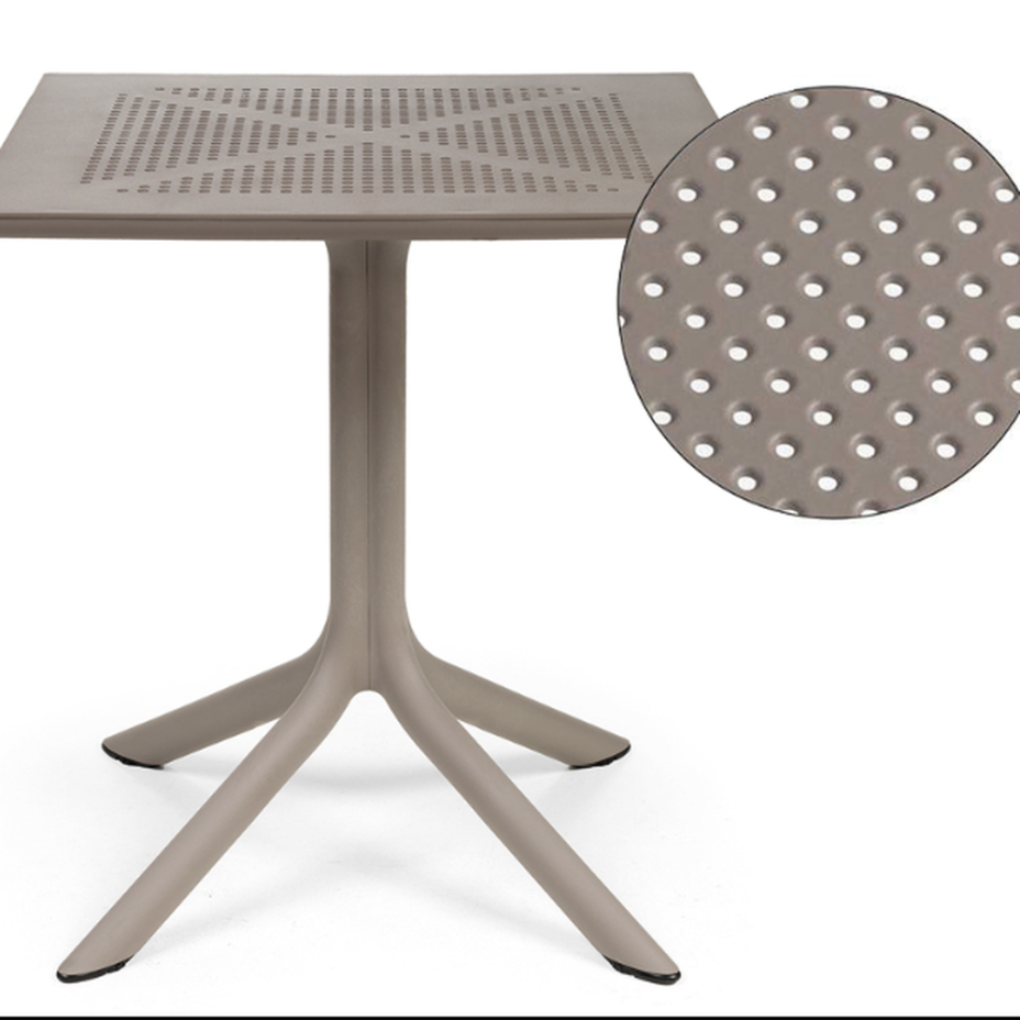 CLIP 70, стол пластиковый обеденный (tortora/тортора)