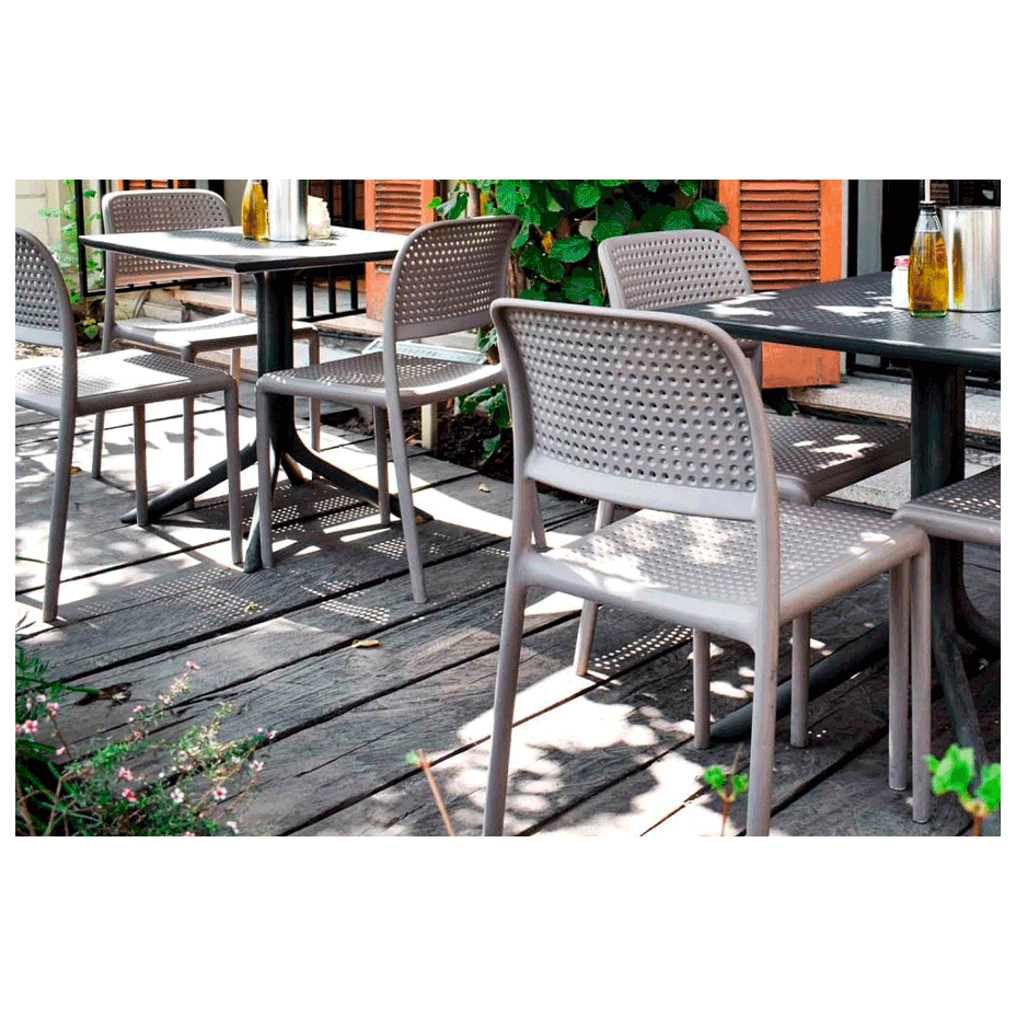 BORA BRISTOT, стул пластиковый (tortora/тортора)