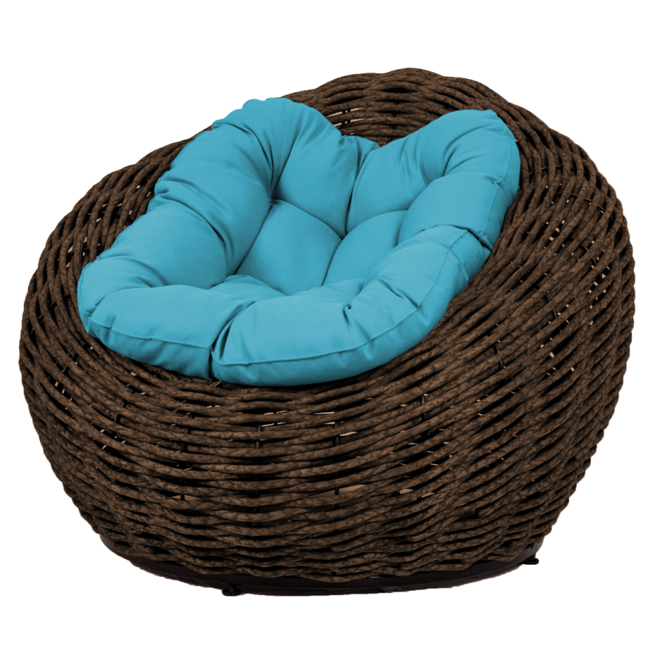 Кресло-гнездо плетеное DeckWOOD Nest (коричневый)
