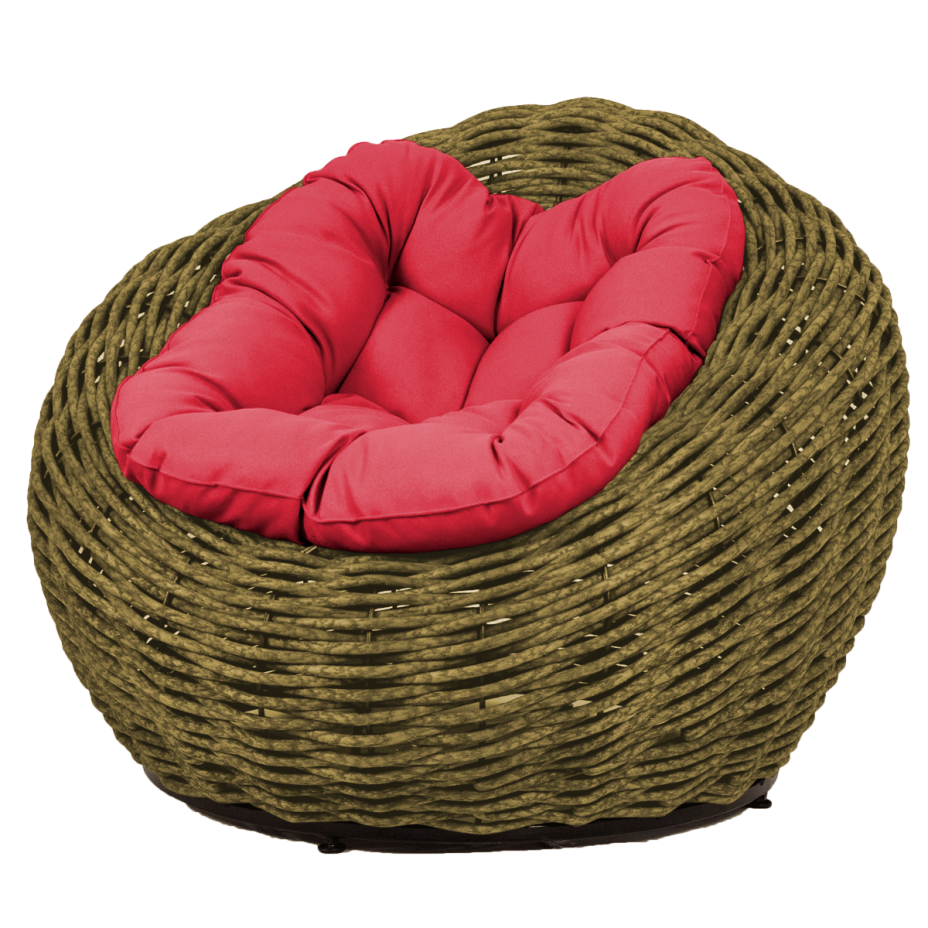 Кресло-гнездо плетеное DeckWOOD Nest (темно-зеленый)