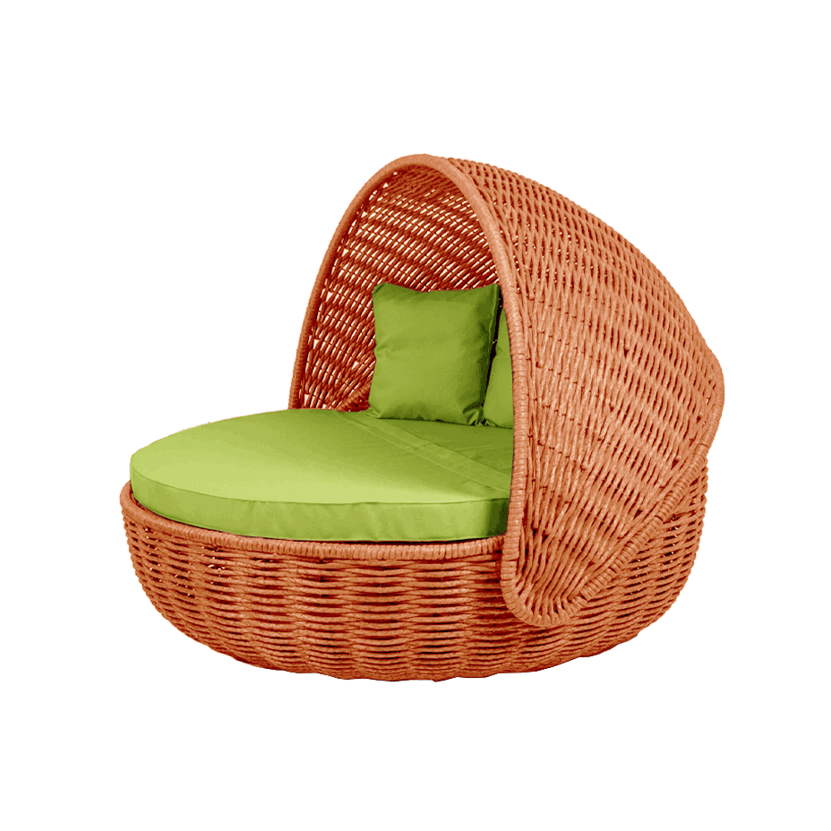Беседка-кровать NestBed с откидным верхом DeckWOOD (оранжевый)