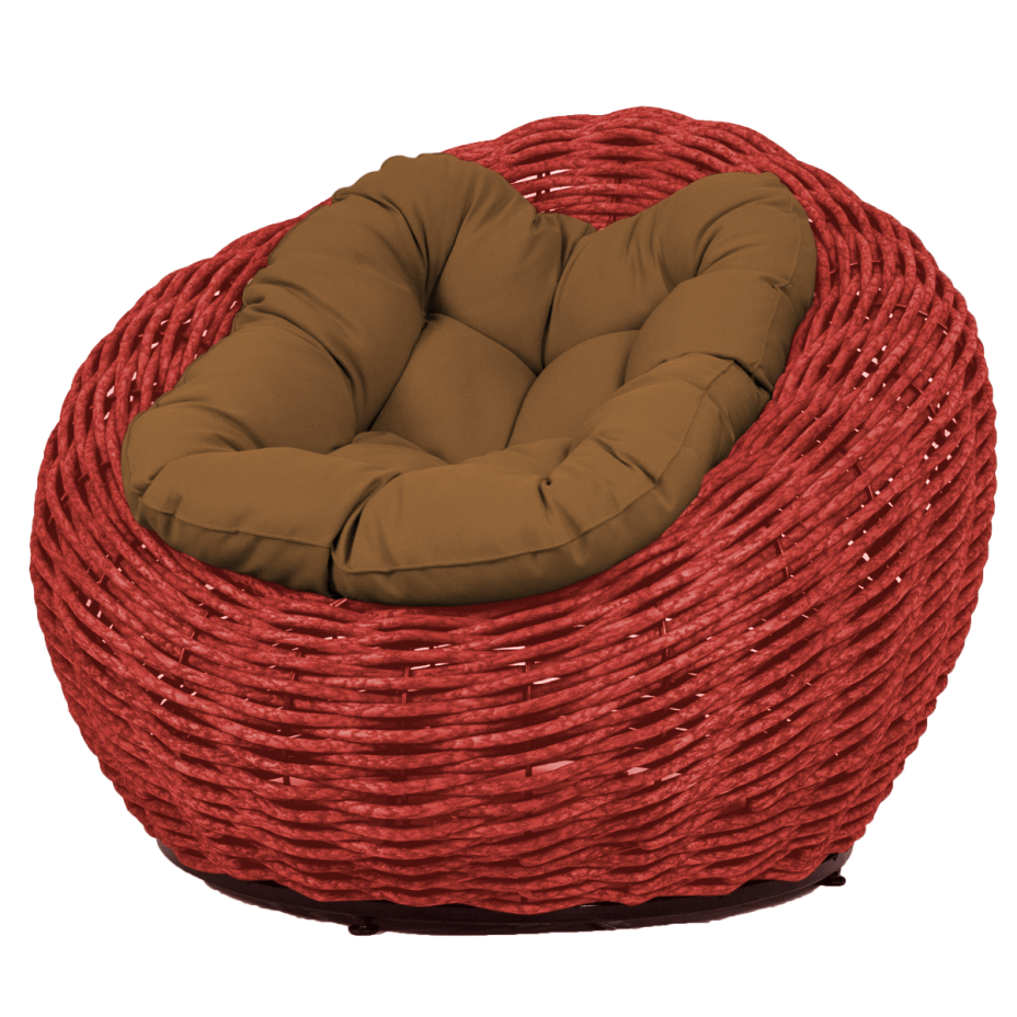 Кресло-гнездо плетеное DeckWOOD Nest (красный)