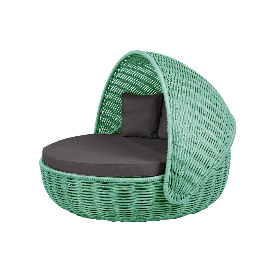 Беседка-кровать NestBed с откидным верхом DeckWOOD (бирюза)