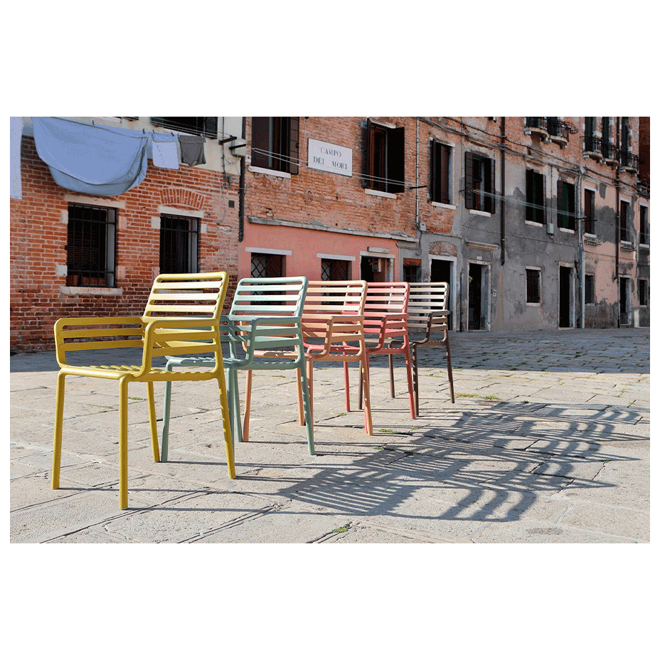 DOGA, кресло пластиковое (marsala/марсала)