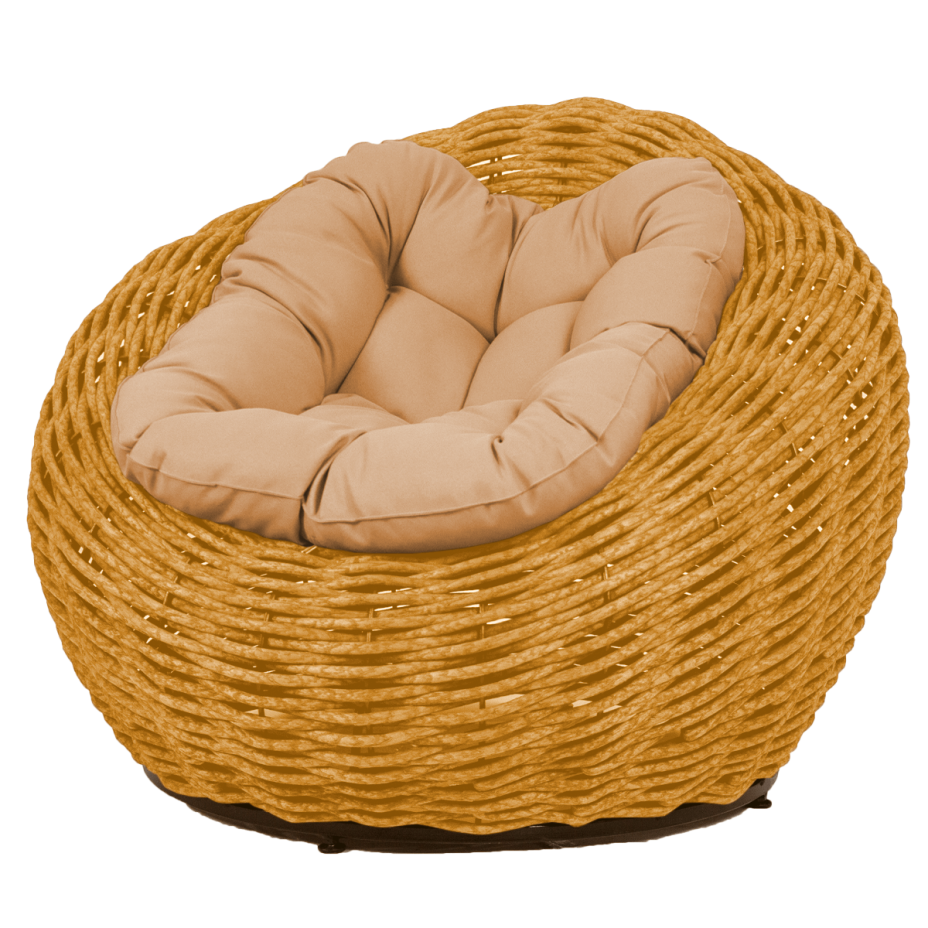 Кресло-гнездо плетеное DeckWOOD Nest (песочный)
