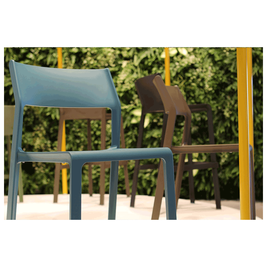 TRILL BISTROT, стул пластиковый (ottanio/бирюзовый)