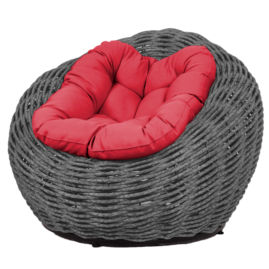 Кресло-гнездо плетеное DeckWOOD Nest (серый)