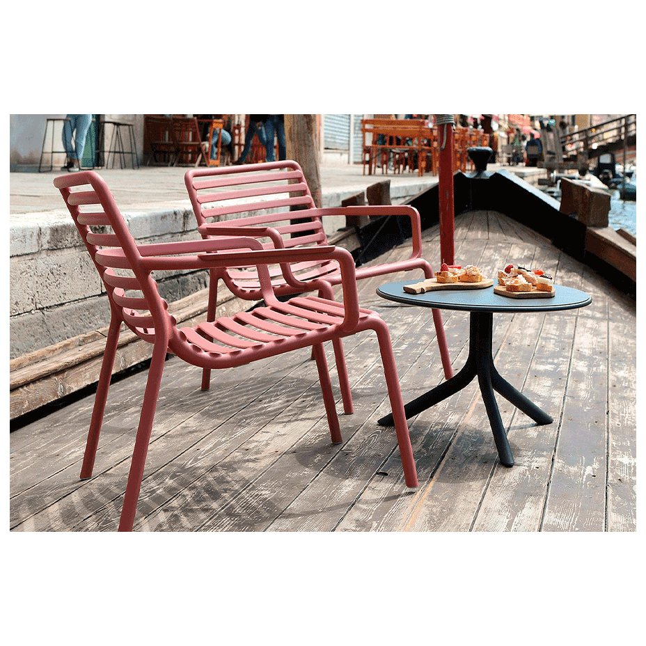 DOGA RELAX, лаунж-кресло пластиковое (marsala/марсала)