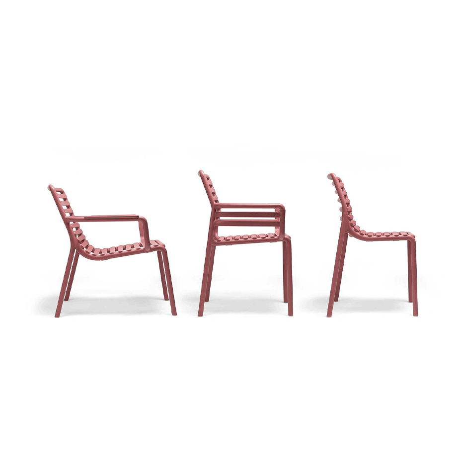 DOGA, кресло пластиковое (marsala/марсала)