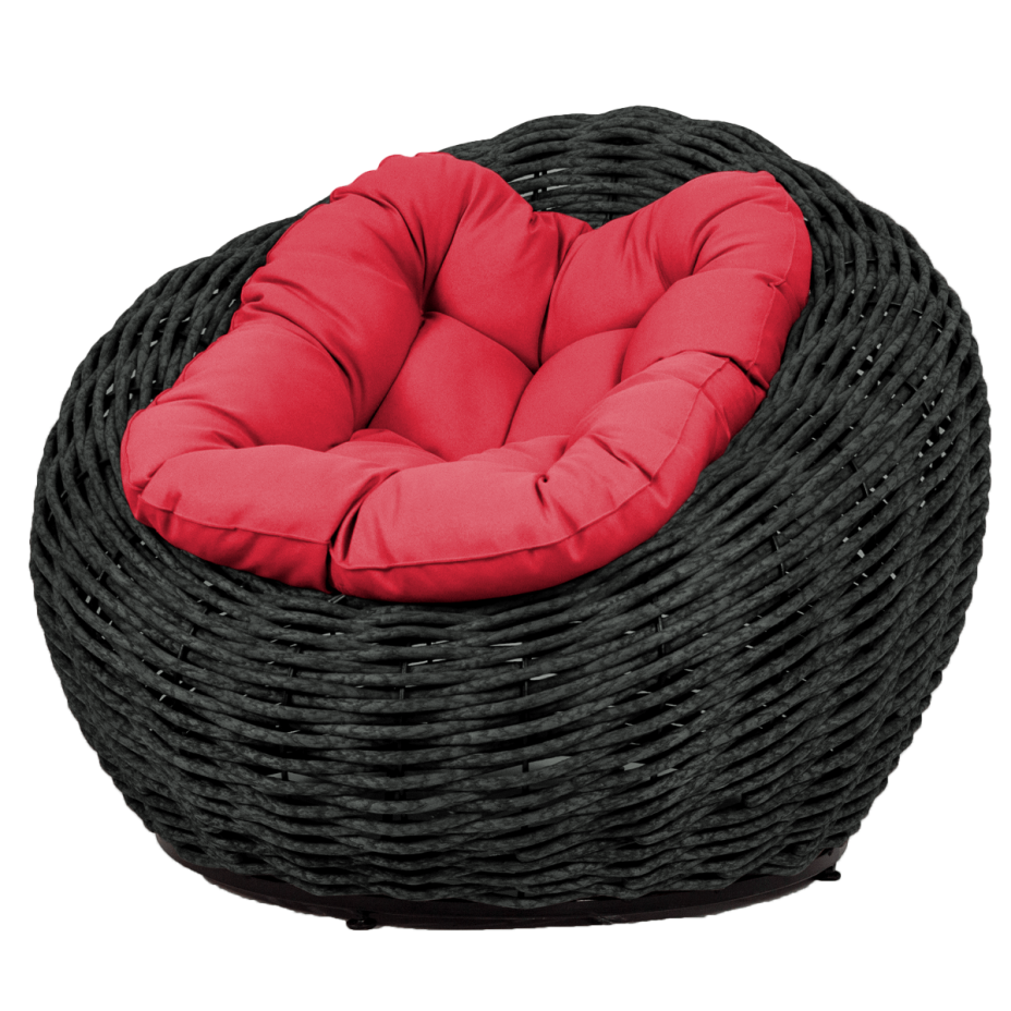 Кресло-гнездо плетеное DeckWOOD Nest (черный)