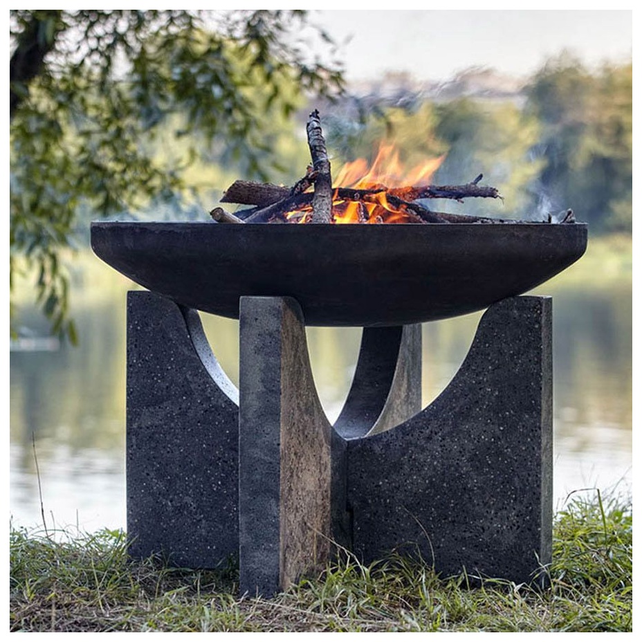 Чугунная чаша на бетонном основании PREMIUM S-серия (80)