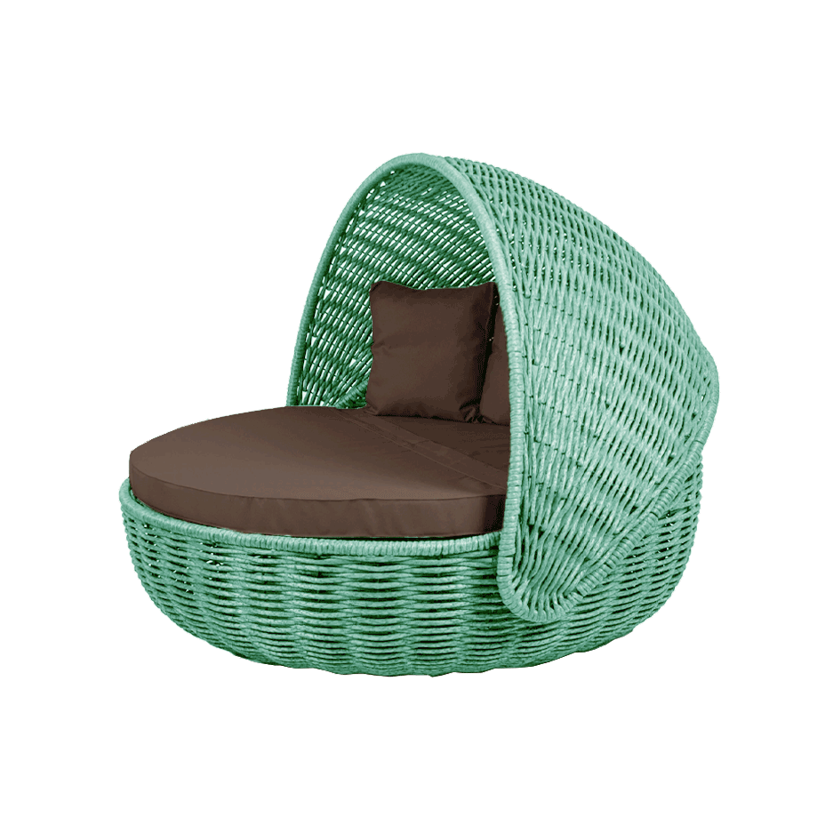 Беседка-кровать NestBed с откидным верхом DeckWOOD (бирюза)