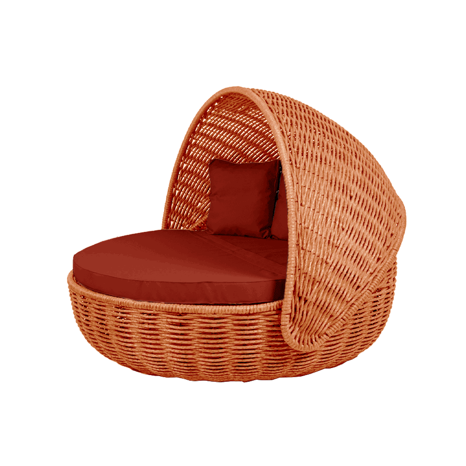 Беседка-кровать NestBed с откидным верхом DeckWOOD (оранжевый)