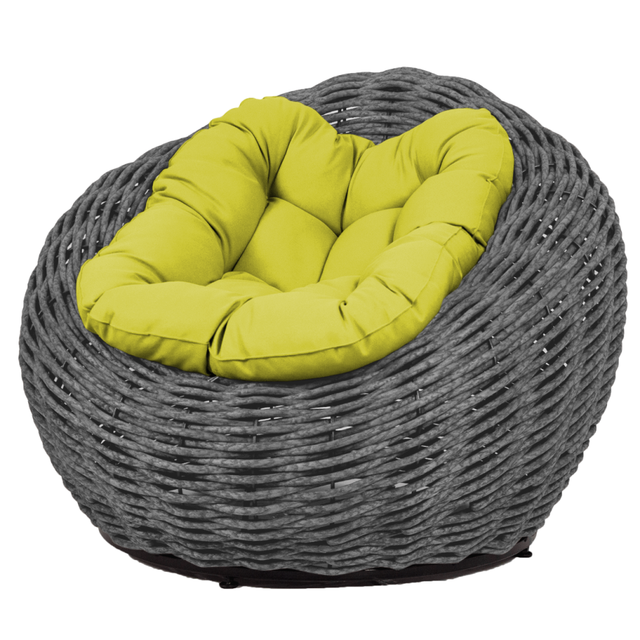 Кресло-гнездо плетеное DeckWOOD Nest (серый)