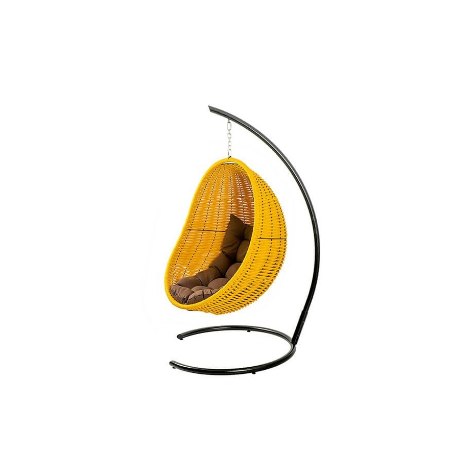 Кокон подвесной плетеный DeckWOOD (желтый)