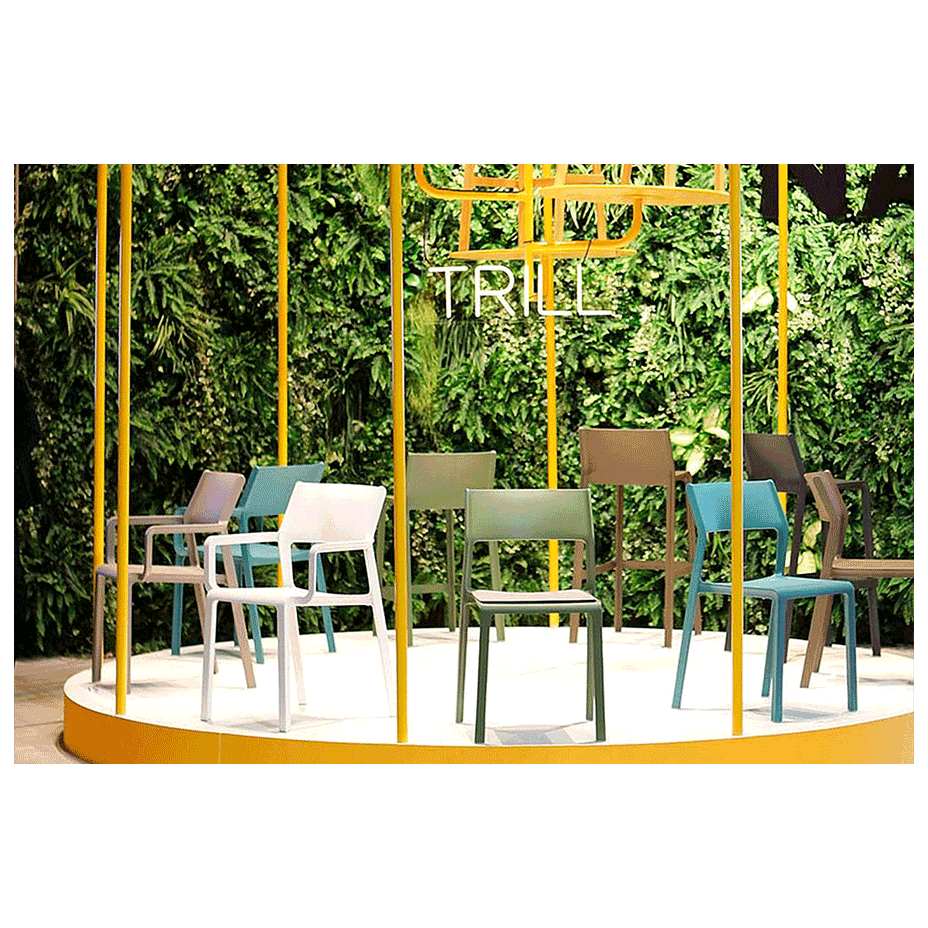 TRILL ARMCHAIR, кресло пластиковое (agave/агава)