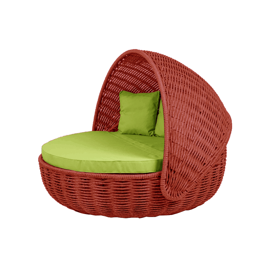 Беседка-кровать NestBed с откидным верхом DeckWOOD (красный)