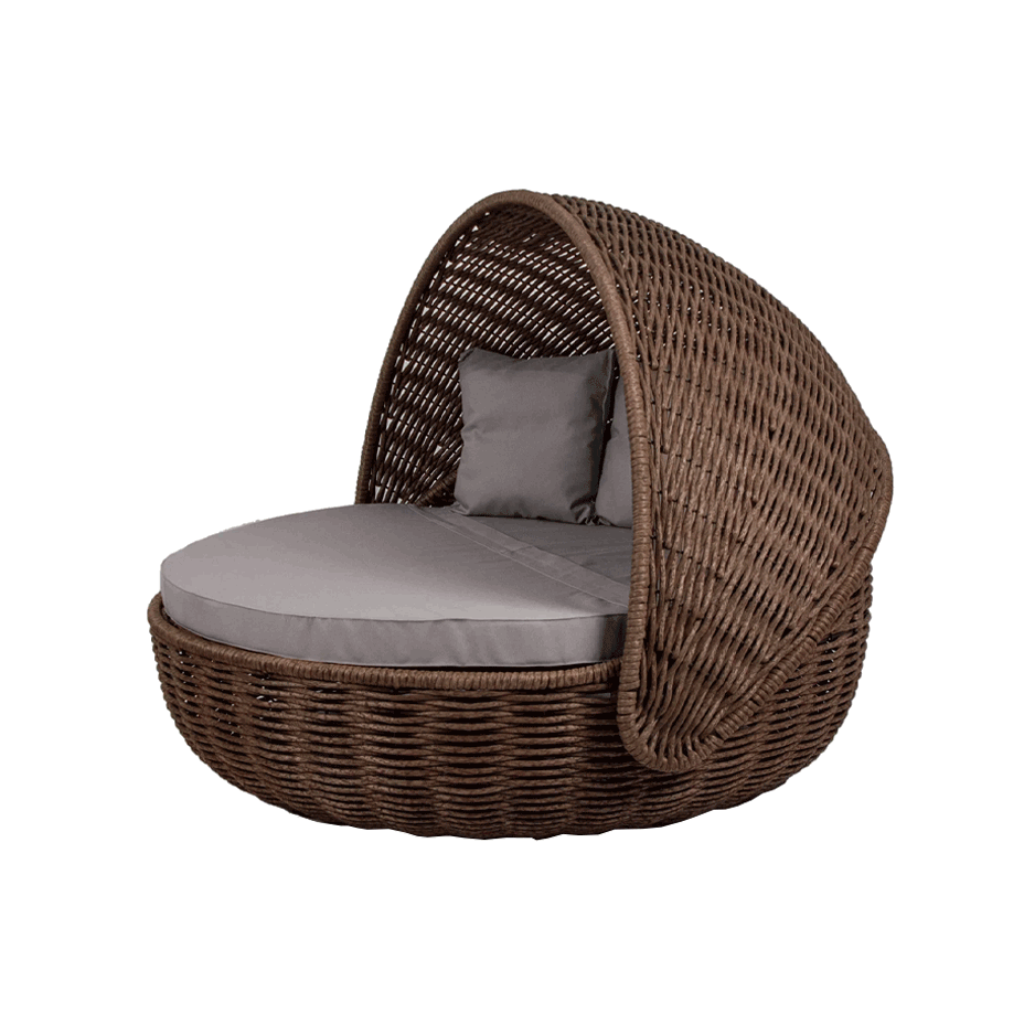 Беседка-кровать NestBed с откидным верхом DeckWOOD (коричневый)