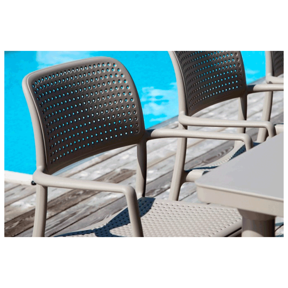 BORA, кресло пластиковое (tortora/тортора)