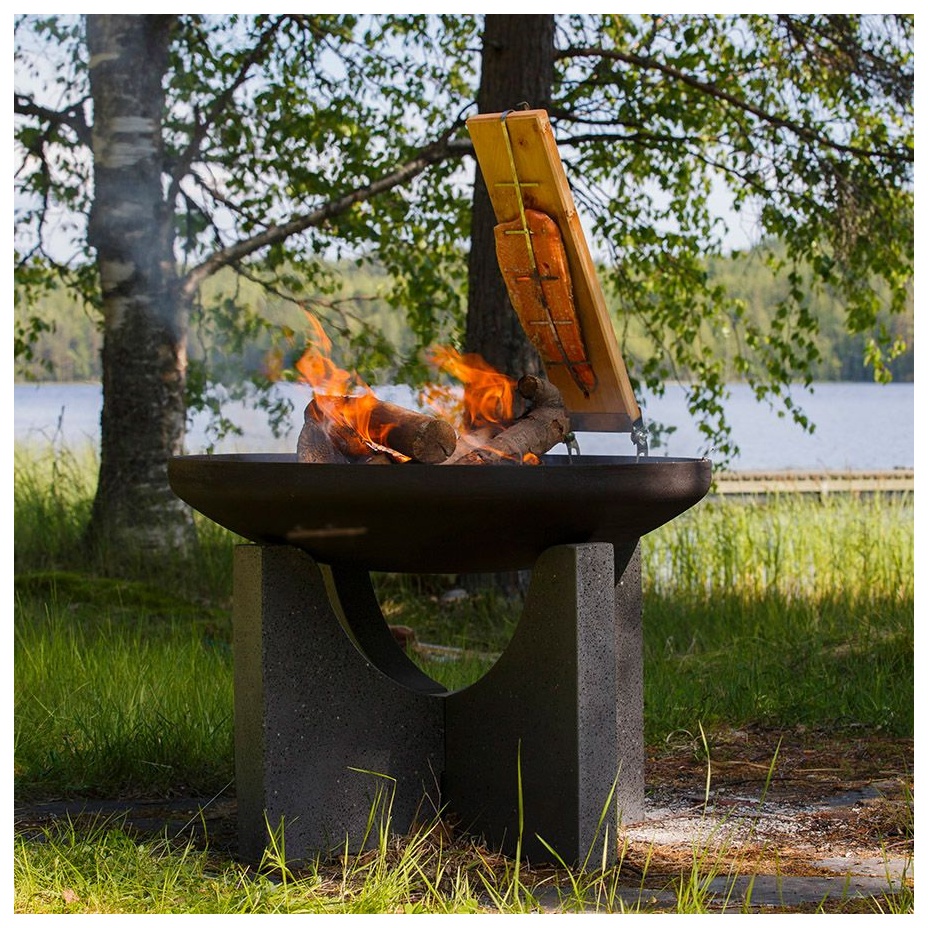 Чугунная чаша на бетонном основании PREMIUM S-серия (80)