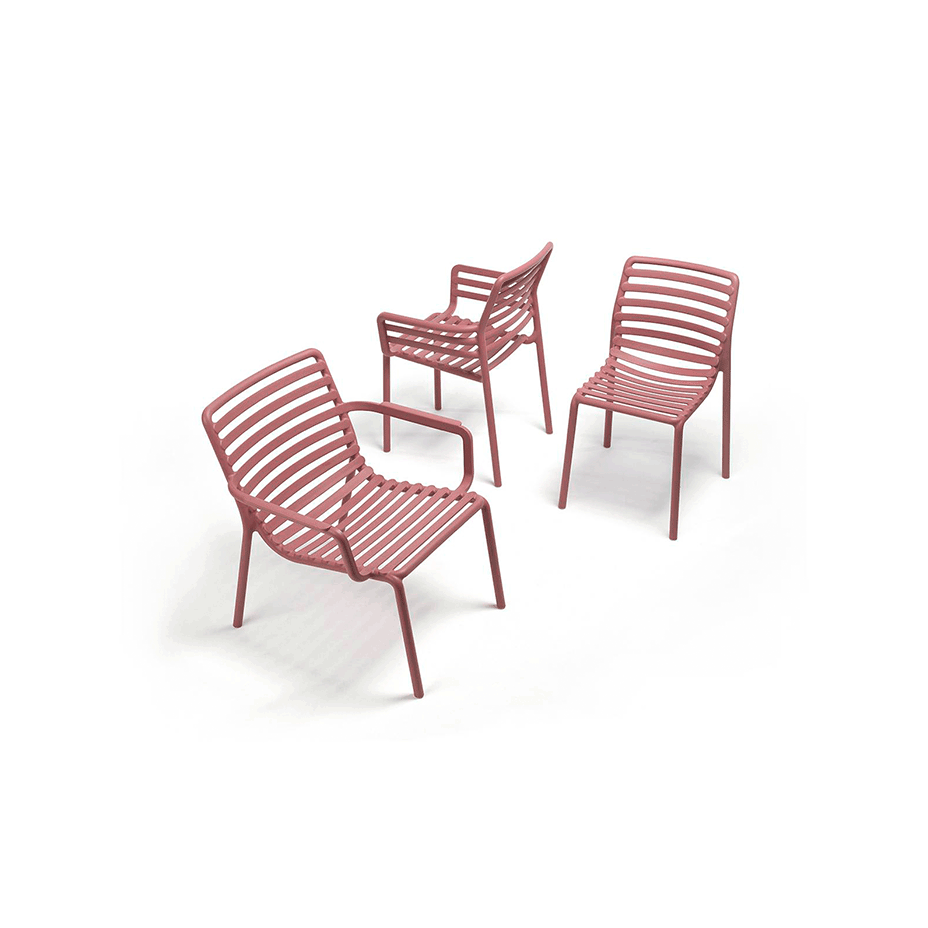 DOGA, кресло пластиковое (marsala/марсала)