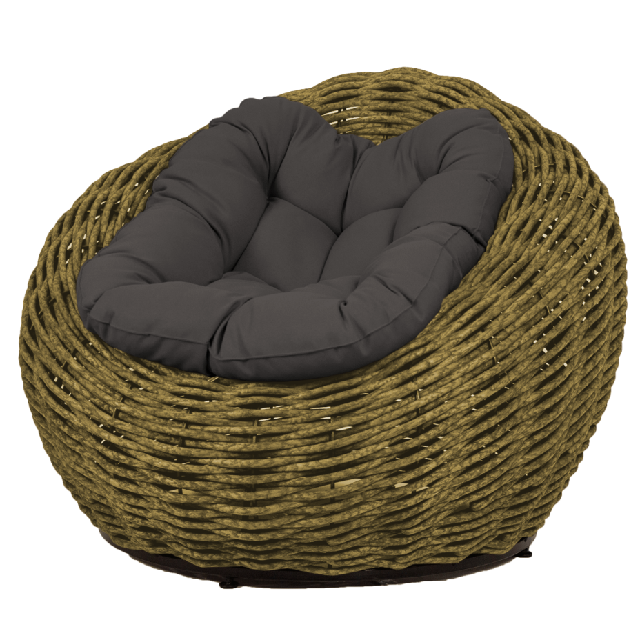 Кресло-гнездо плетеное DeckWOOD Nest (темно-зеленый)