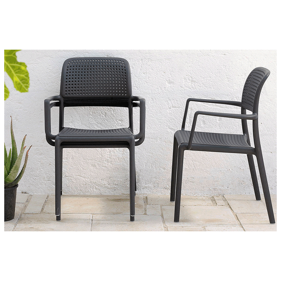 BORA, кресло пластиковое (antracite/антрацит)