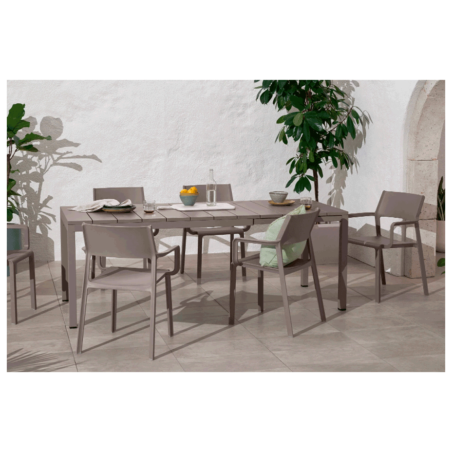 TRILL ARMCHAIR, кресло пластиковое (tortora/тортора)