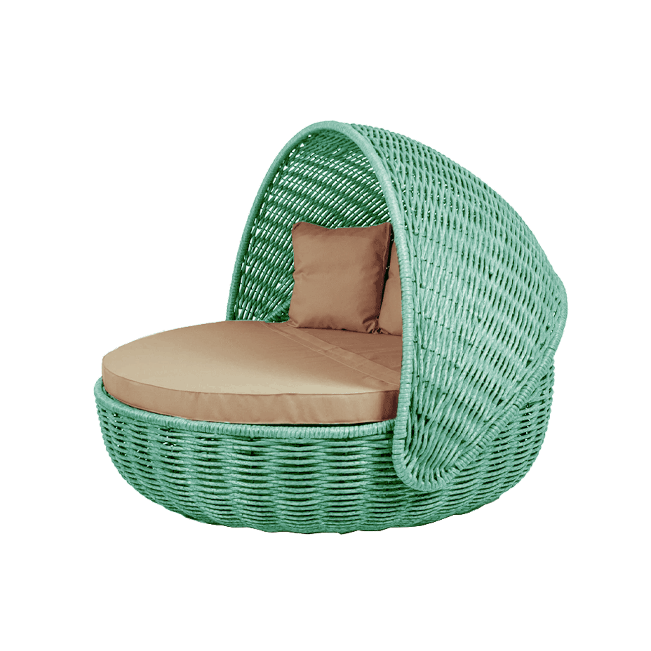 Беседка-кровать NestBed с откидным верхом DeckWOOD (бирюза)