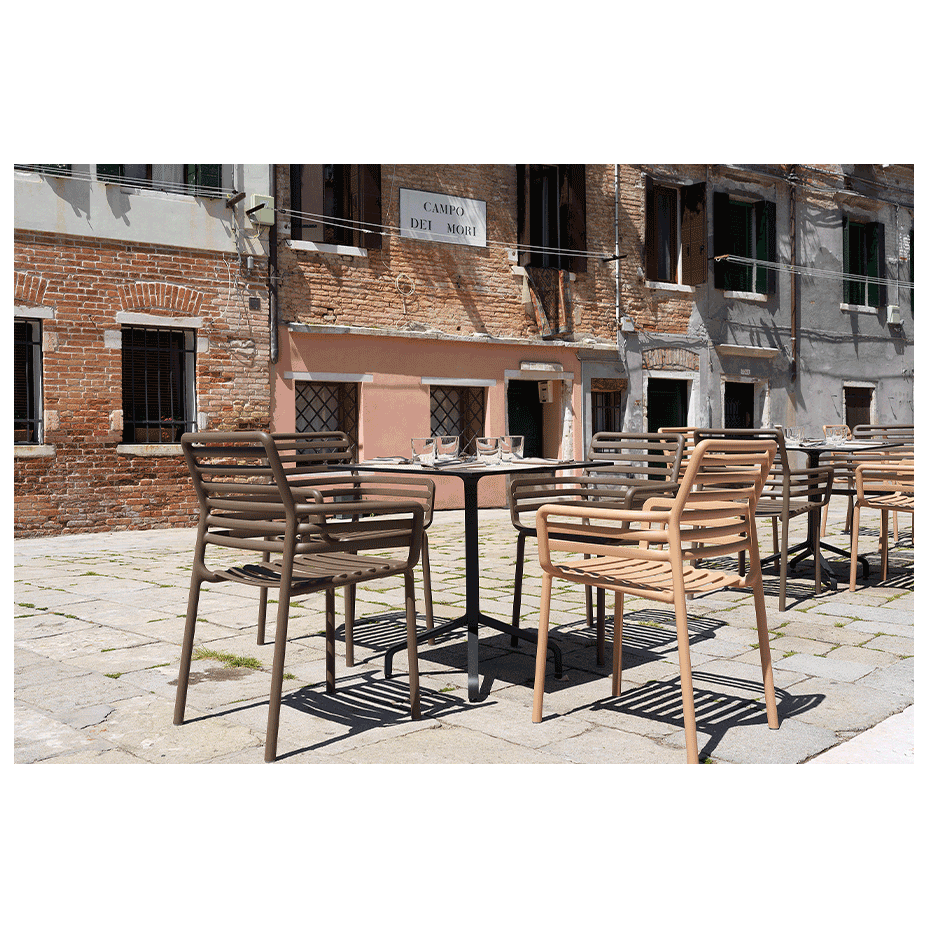 DOGA, кресло пластиковое (cappuccino/капучино)