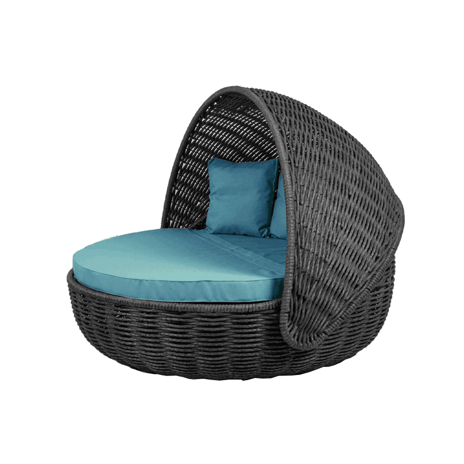 Беседка-кровать NestBed с откидным верхом DeckWOOD (черный)