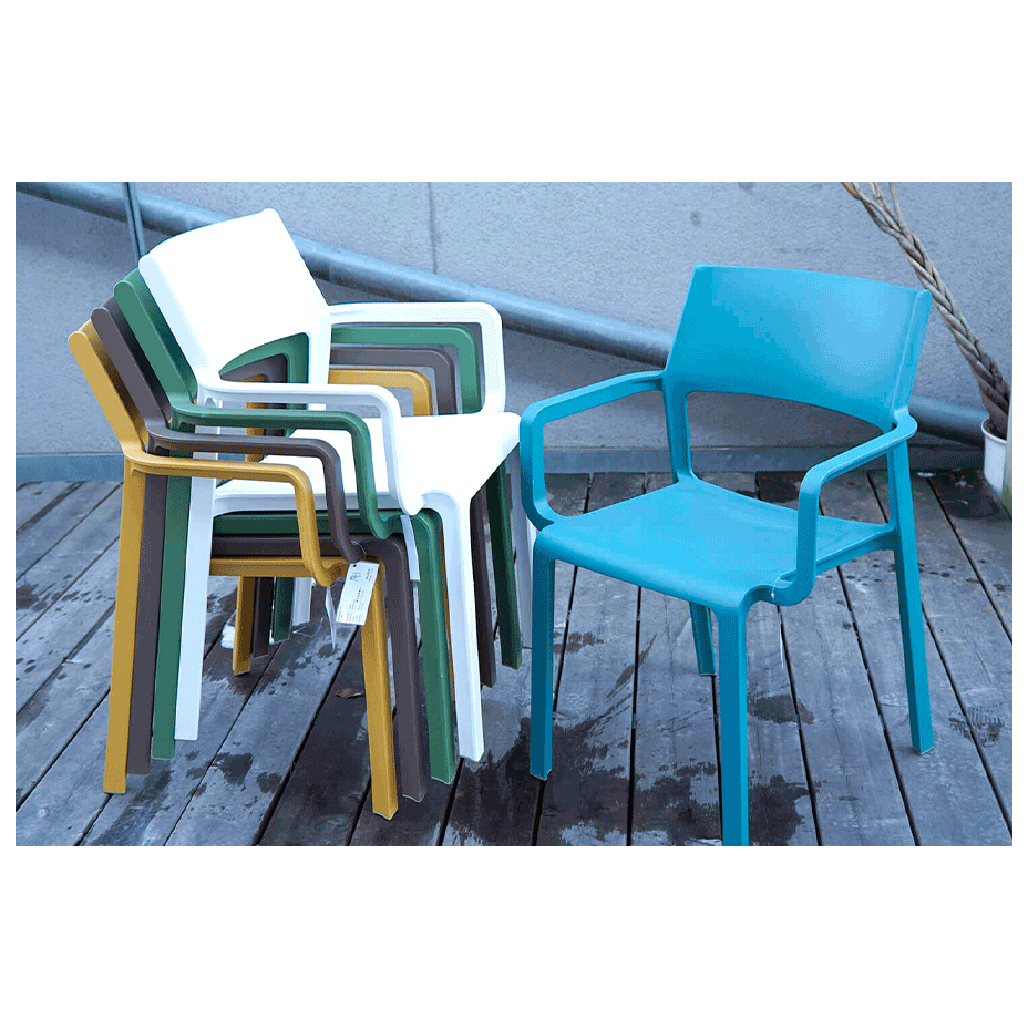 TRILL ARMCHAIR, кресло пластиковое (tortora/тортора)