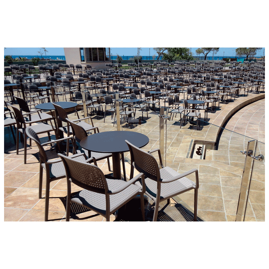 BORA, кресло пластиковое (tortora/тортора)