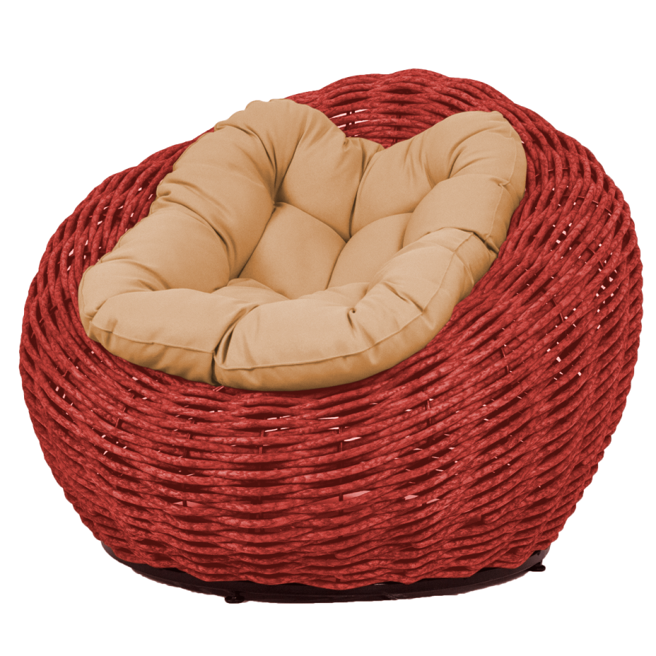 Кресло-гнездо плетеное DeckWOOD Nest (красный)