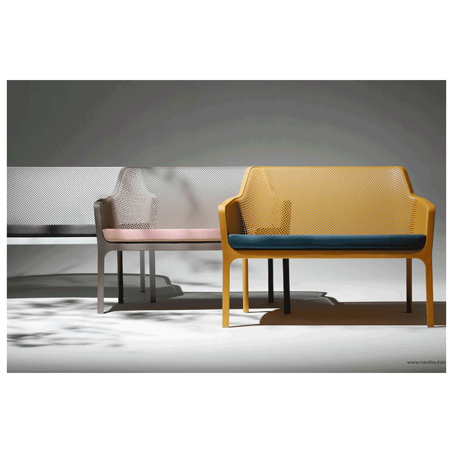 NET BENCH, скамья пластиковая (bianco/белый)