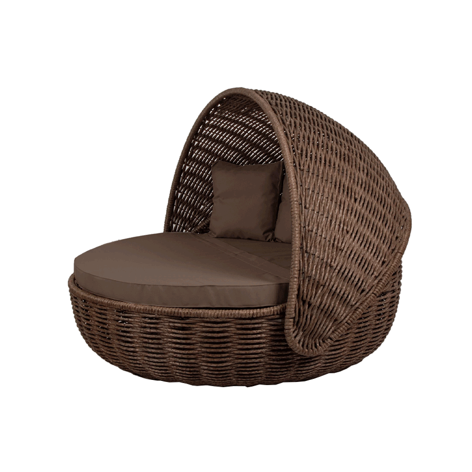 Беседка-кровать NestBed с откидным верхом DeckWOOD (коричневый)