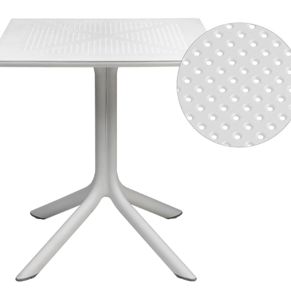 CLIP 70, стол пластиковый обеденный (bianco/белый)